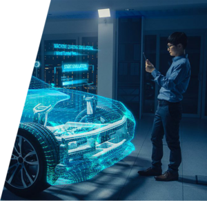 Manufacturing supply Chains. Digital-Car-Manufacturing