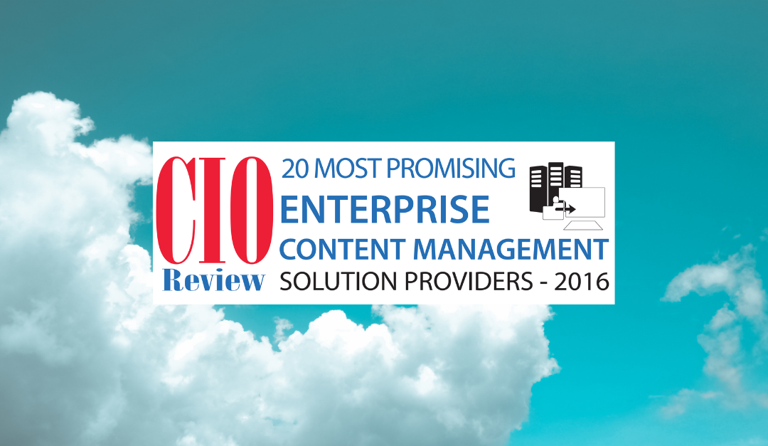 JAGGAER Chosen for CIOReview’s 20 Most Promising Enterprise Contract Management Solution Providers 2016