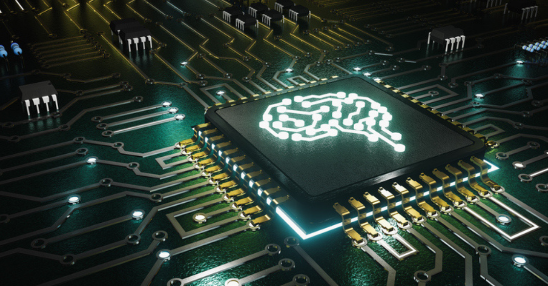 Graphic representing artificial intelligence and machines