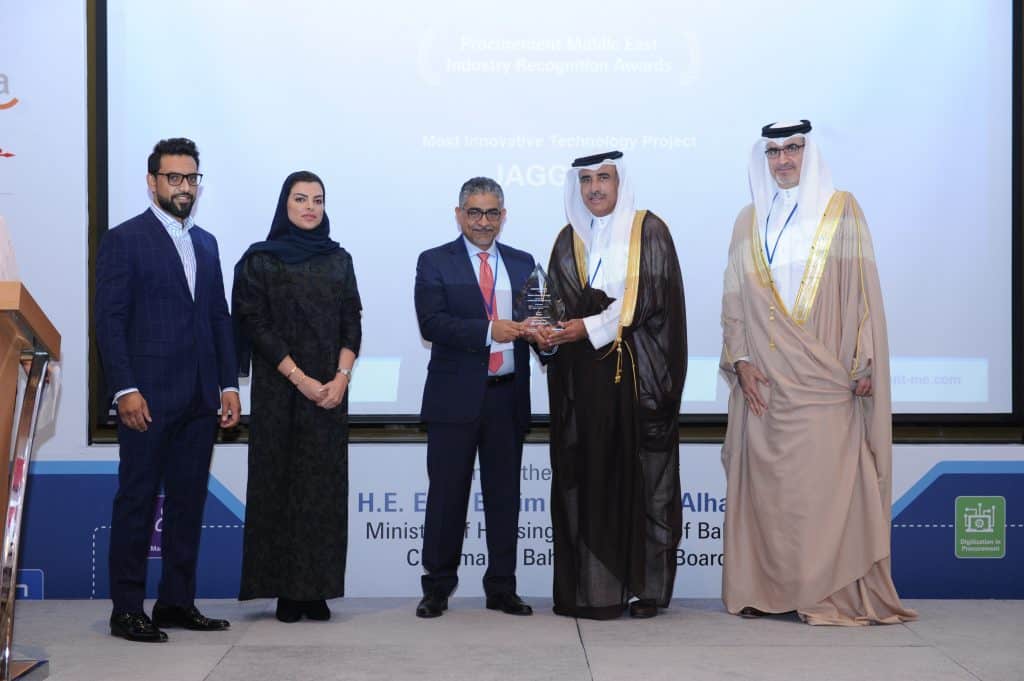 JAGGAER ONE Platform Wins Most Innovative Technology Award in Bahrain