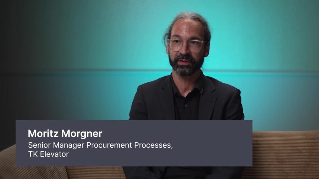 Moritz Morgner, Senior Manager Procurement Process at TK Elevator