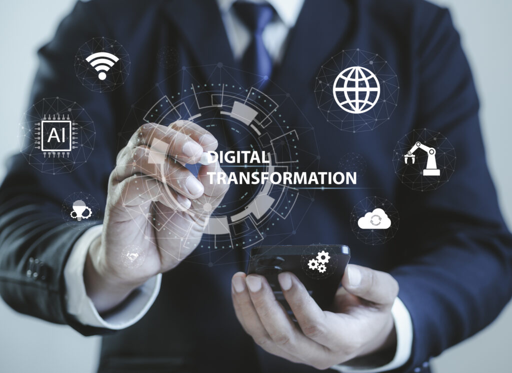 Digital transformation concept Future and innovation, internet and network concept technology background