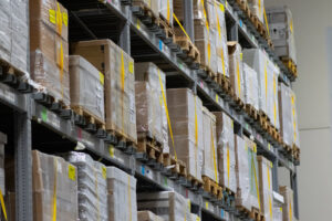 Modern industrial warehouse interior