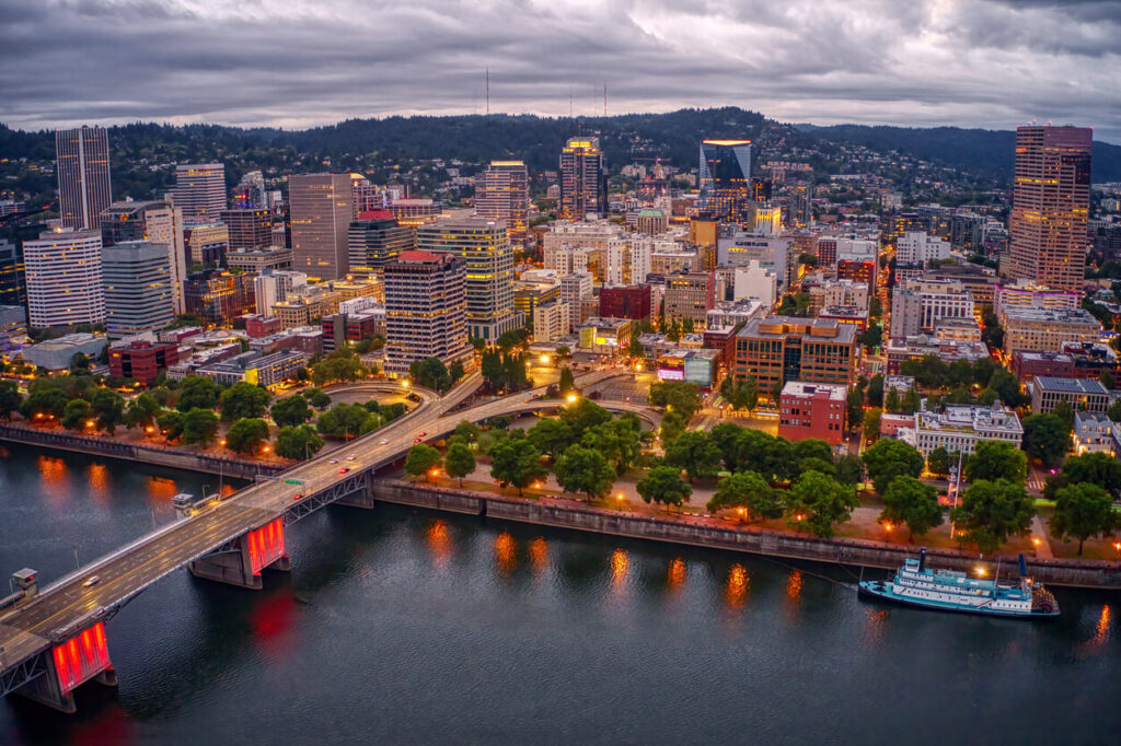 Aerial View of Portland